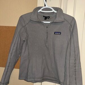 Patagonia Light Gray Women's Half-Zip Fleece Pullover